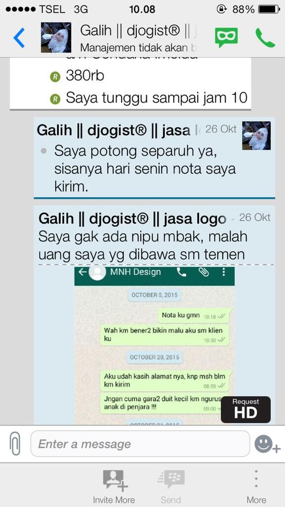 Hati2 dengan Galih Wicaksono mantan karyawan dari bursa desain