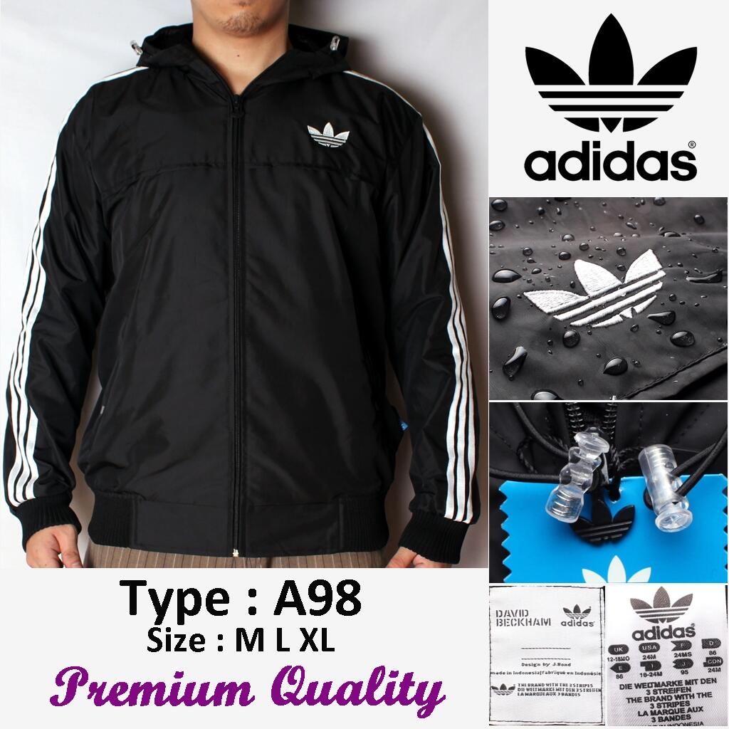 Jaket Nike & Adidas Hoodie parasut , BISA BOLAK BALIK ( WINDBREAKER lohh gan )