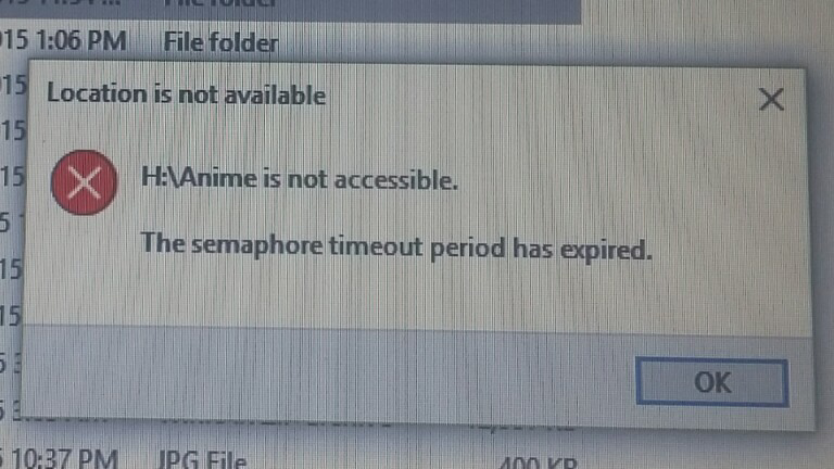 HDD External Error