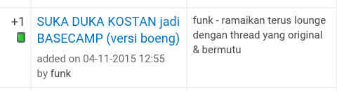 SUKA DUKA KOSTAN jadi BASECAMP (versi boeng)