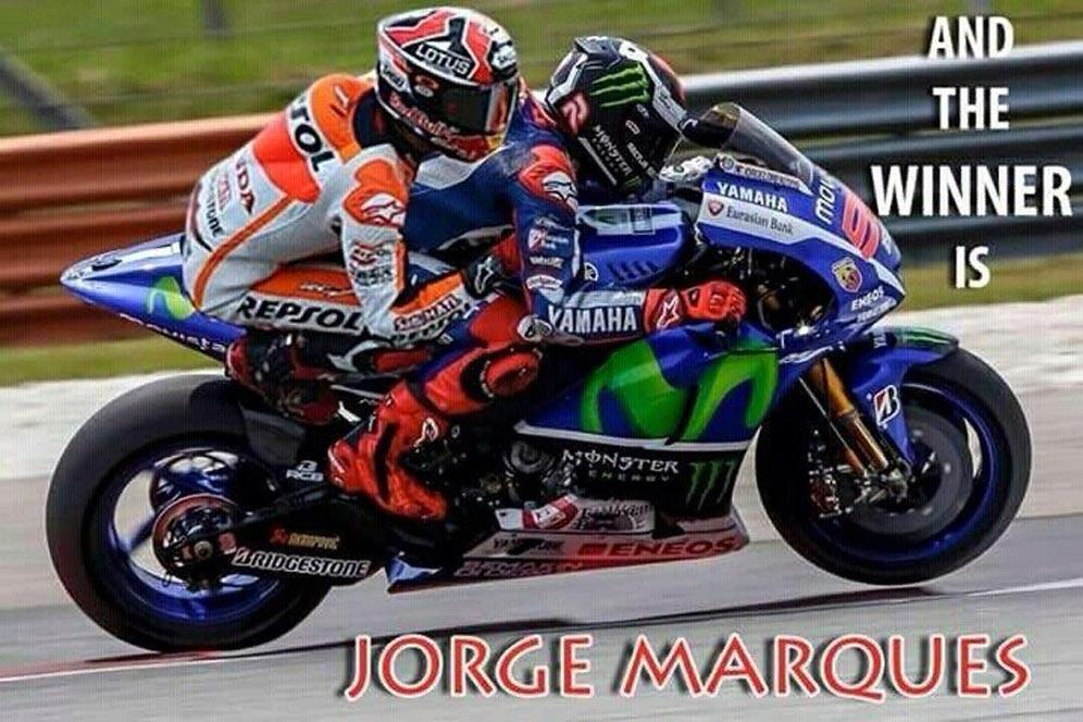 Meme Akhir Drama Rossi vs Marquez vs Lorenzo