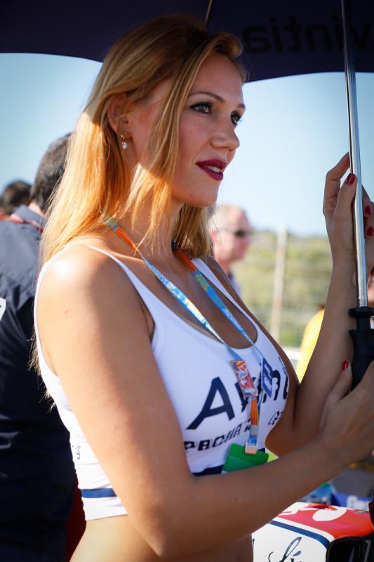 Paddock Girl MOTO GP 2015 GP Valencia Spain