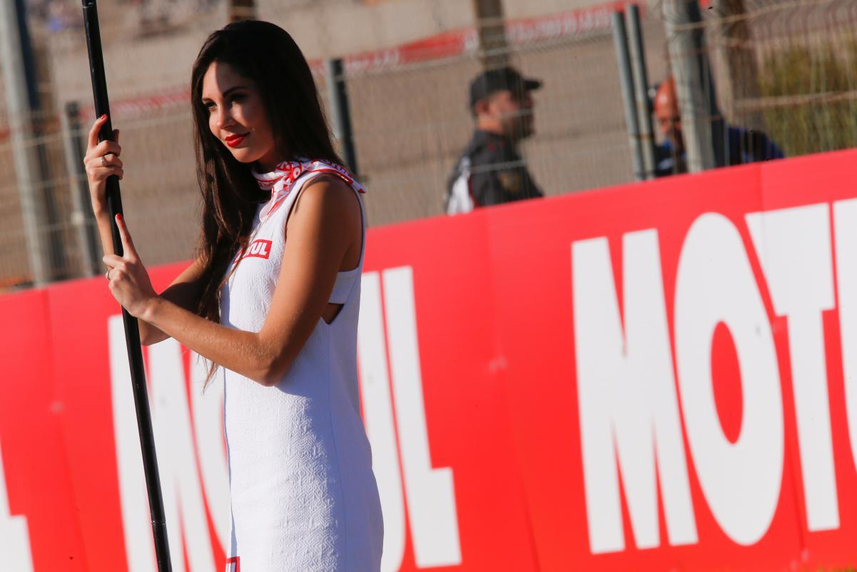 Paddock Girl MOTO GP 2015 GP Valencia Spain