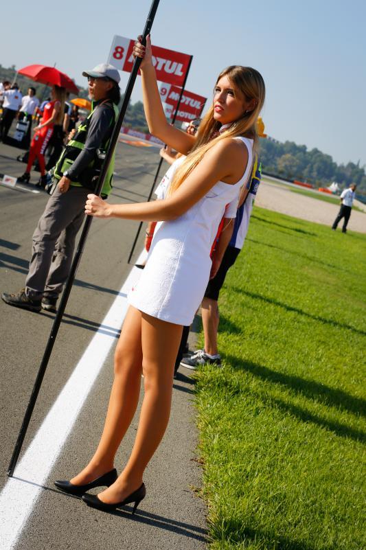 Paddock Girl MOTO GP 2015 GP Valencia Spain