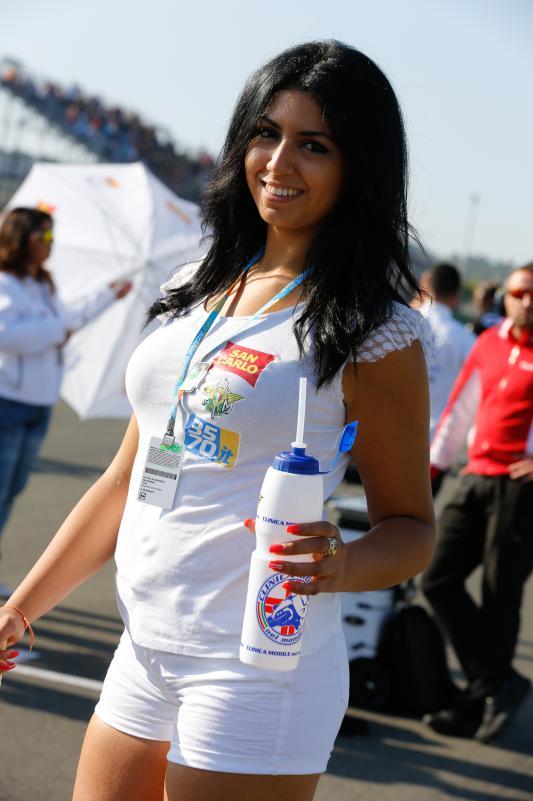 Paddock Girl MOTO GP 2015 GP Valencia Spain