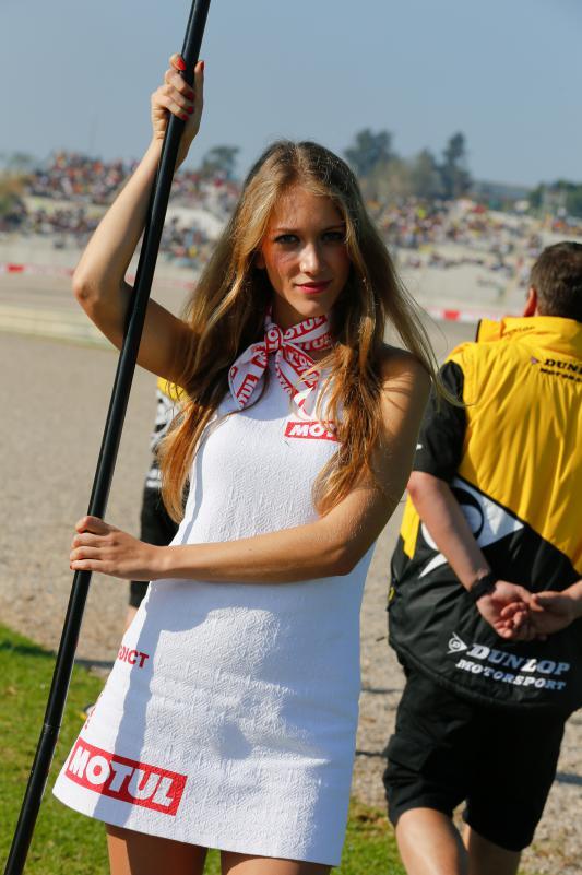 Paddock Girl MOTO GP 2015 GP Valencia Spain