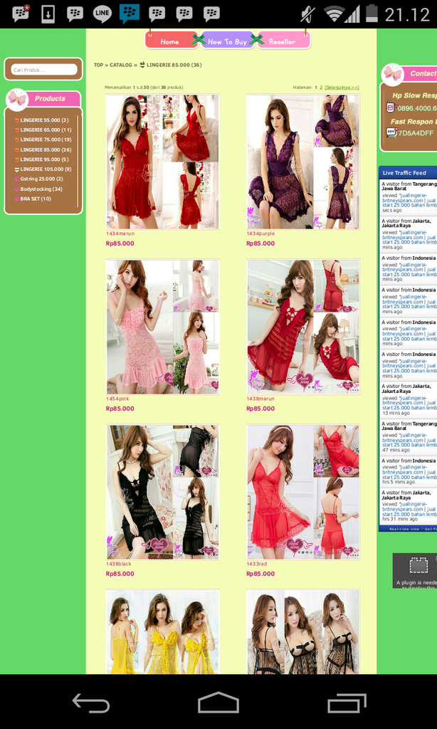 jual LINGERIE Harga MELOTOTTTTT