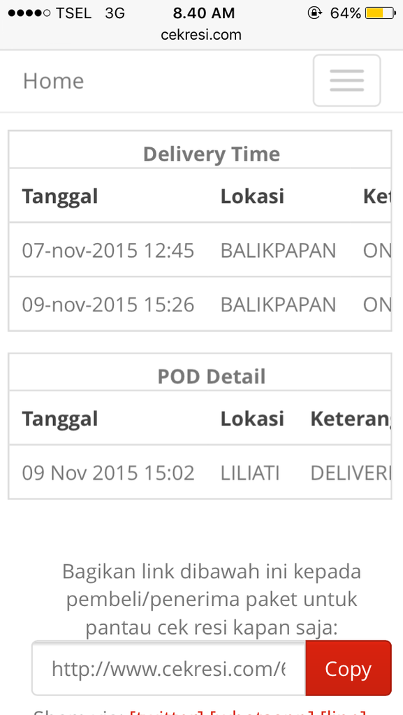 Barang Adik Saya Tidak Sampai dikirim Oleh JNE Balikpapan