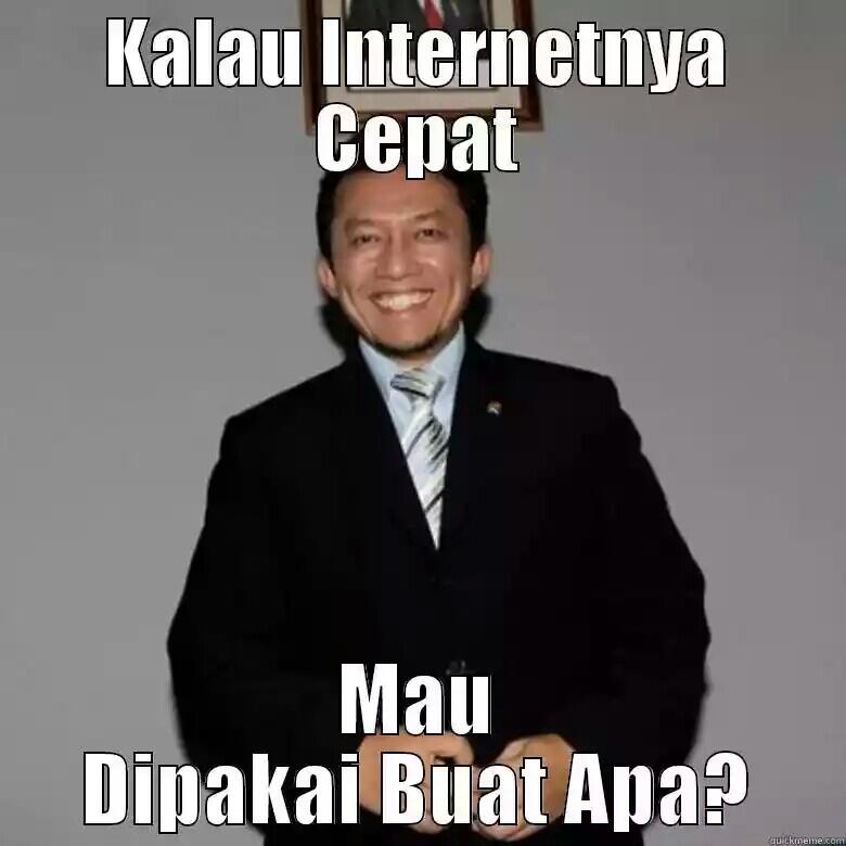 DILEMA, internet dinegri sendiri