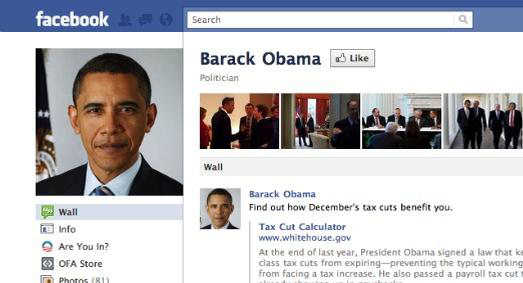 Obama Bikin Akun Facebook, Agan Tertarik Nge-like?