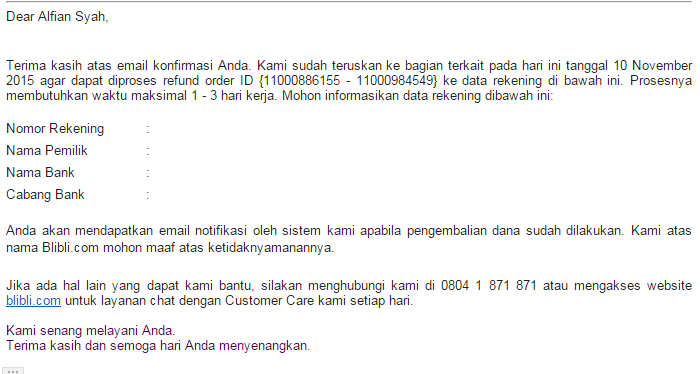 &#91;Surat Terbuka&#93; Kecewa Dengan Pelayanan Blibli.com