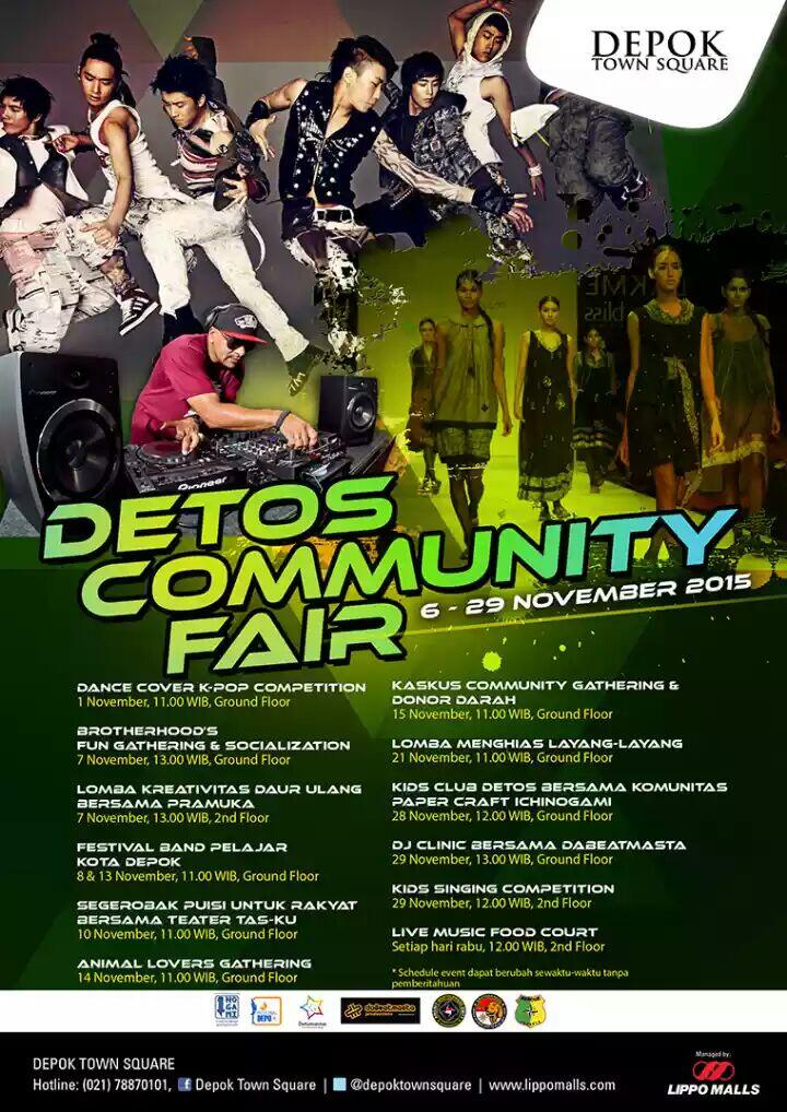 &#91;Event&#93; Detos Community Fair &#91;15 Nov 2015&#93;