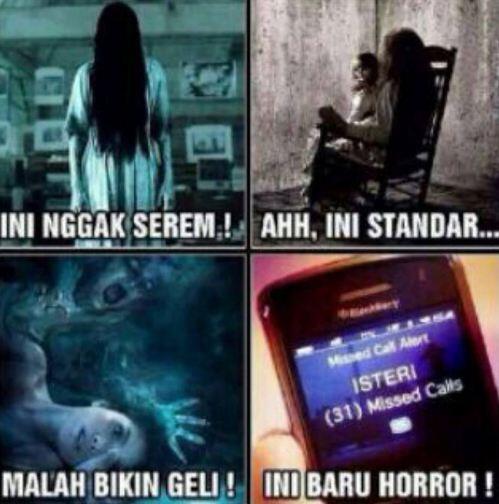 Meme kocak suami takut istri, bikin takut telat pulang rumah