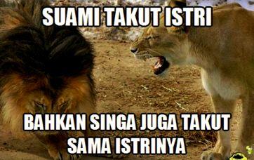 Meme kocak suami takut istri, bikin takut telat pulang rumah