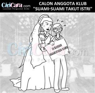 Meme kocak suami takut istri, bikin takut telat pulang rumah