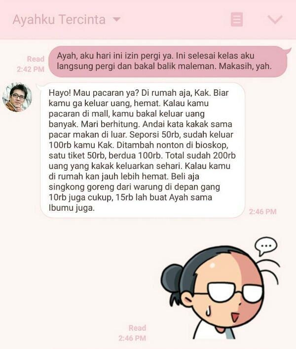 ( special for father's day ) inilah tipe tipe Ayah Berdasarkan Chat dengan anaknya 