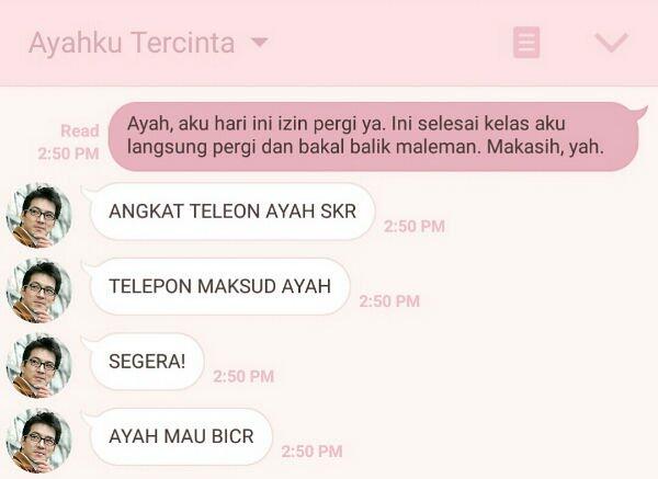 ( special for father's day ) inilah tipe tipe Ayah Berdasarkan Chat dengan anaknya 