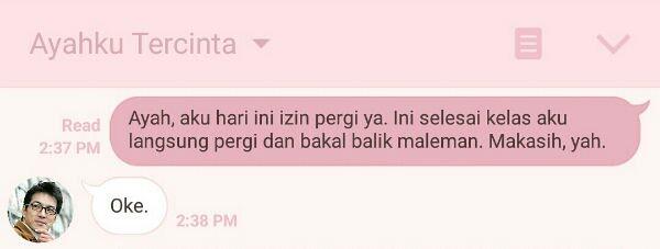 ( special for father's day ) inilah tipe tipe Ayah Berdasarkan Chat dengan anaknya 