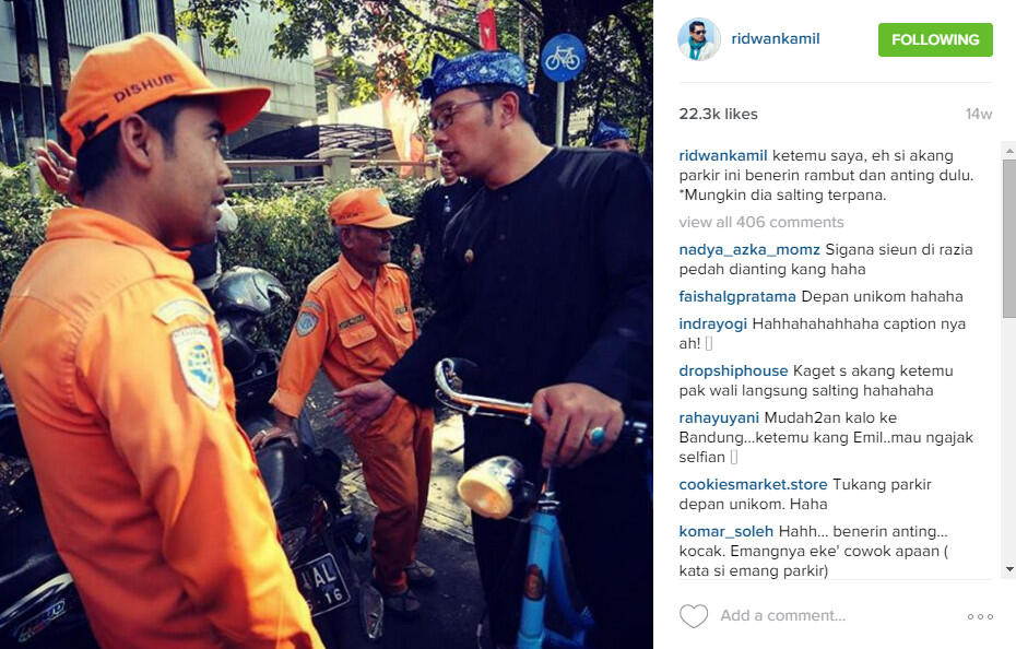 Ha-Ha-Hi-Hi Di Instagram Ridwan Kamil