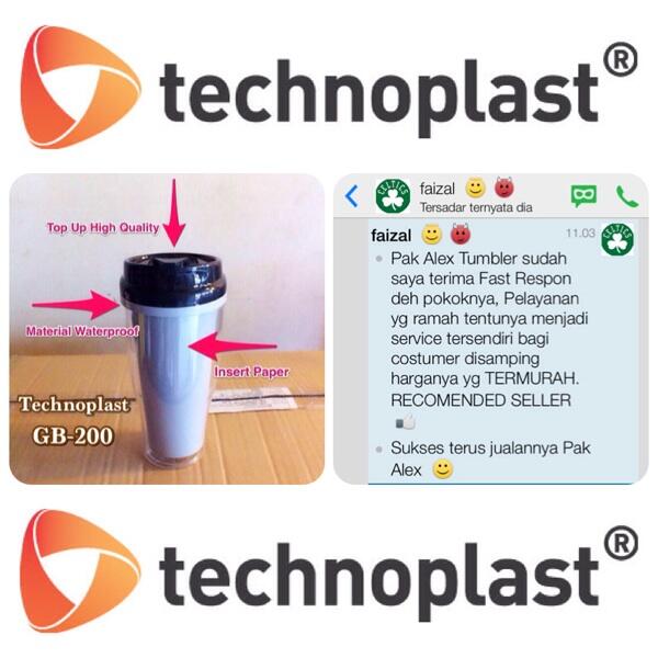 Tumbler Technoplast Untuk Souvenir,Promosi,Ulang Tahun & Berbagai macam kebutuhan