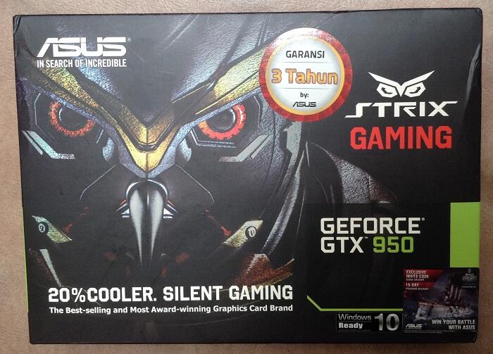 Review Graphic Card Asus Strix GTX-950 DC2OC 2GD5 Gaming 