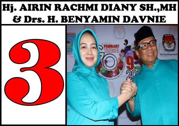 Inilah 3 Kandidat Calon Walikota dan Wakil Walikota KOTA TANGSEL 2016 - 2021