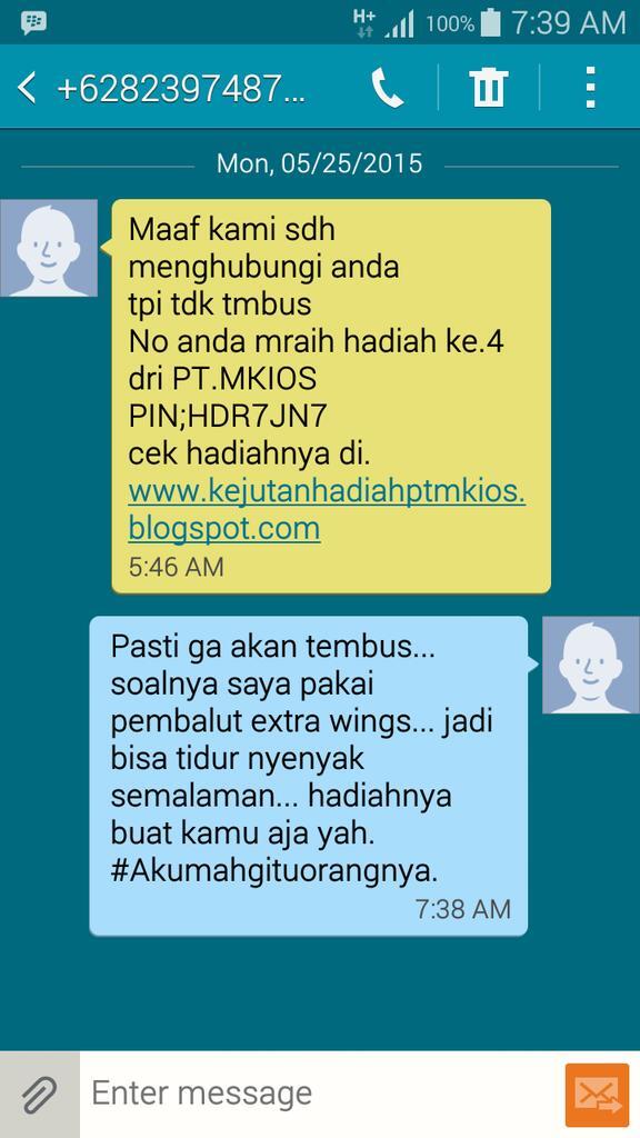 23 Balasan SMS bikin tertawa, di keseharian kita.