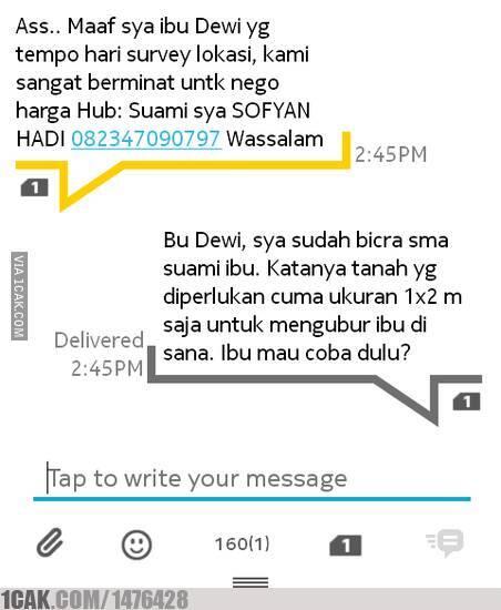 23 Balasan SMS bikin tertawa, di keseharian kita.