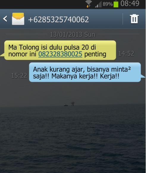 16 Foto balasan SMS penipuan yang bikin ketawa ngakak