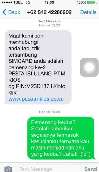 16 Foto balasan SMS penipuan yang bikin ketawa ngakak