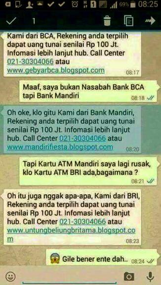 16 Foto balasan SMS penipuan yang bikin ketawa ngakak