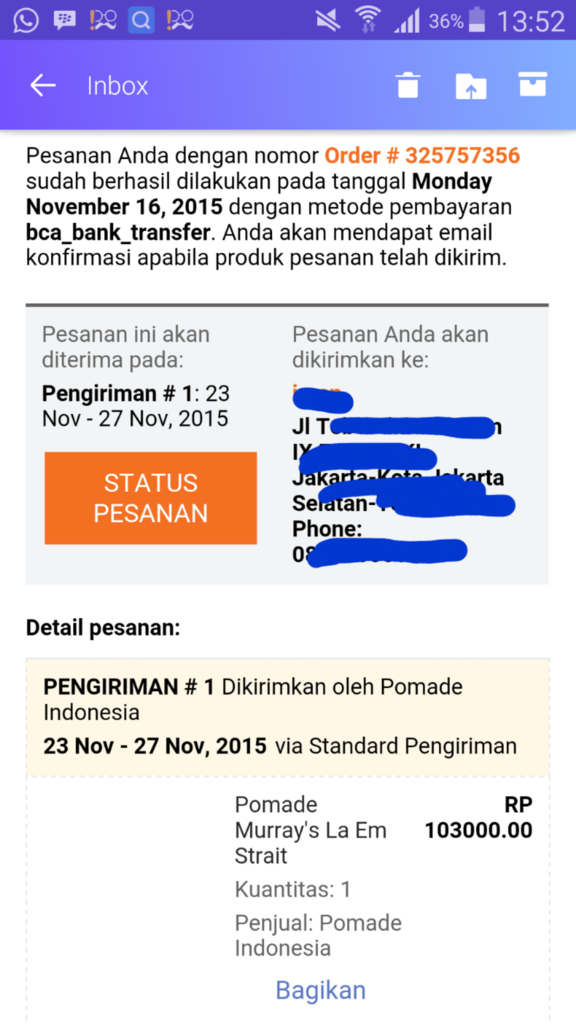 LAZADA (1st time belanja, lgsg mengecewakan)