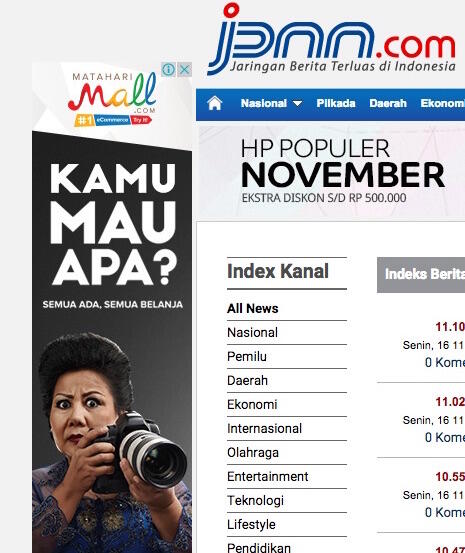 HEBOH… “Bu Ani Yudhoyono” Jadi Bintang Iklan Situs Belanja Online