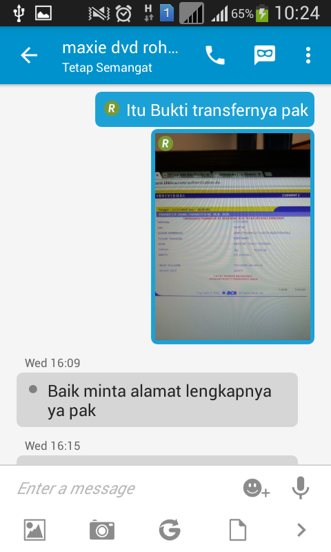 Penipu lapak FJB ini bernama Maxsyie . Yang dipakai adalah lapak rohani. Ngeri Gan.