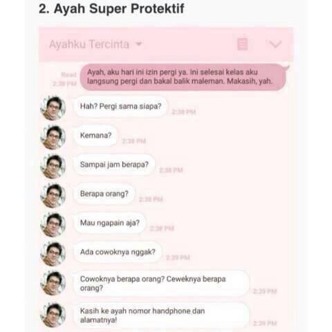 Ini Nih Tipe-Tipe Ayah Ketika Membalas Chat Anaknya. Ayah Kamu Tipe yang Mana?