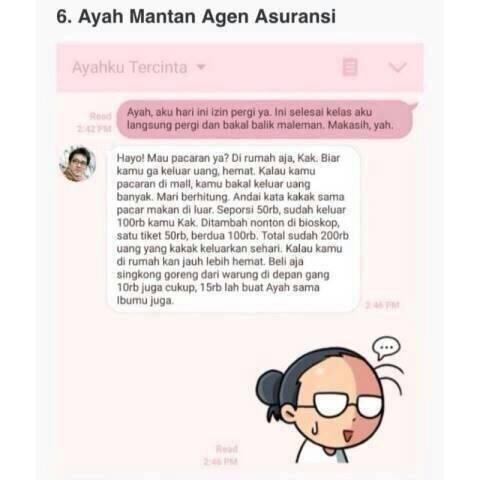 Ini Nih Tipe-Tipe Ayah Ketika Membalas Chat Anaknya. Ayah Kamu Tipe yang Mana?