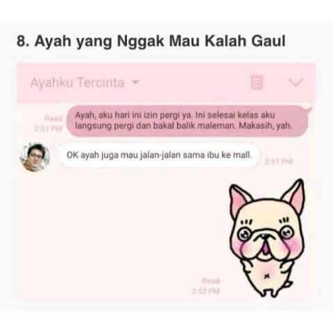 Ini Nih Tipe-Tipe Ayah Ketika Membalas Chat Anaknya. Ayah Kamu Tipe yang Mana?