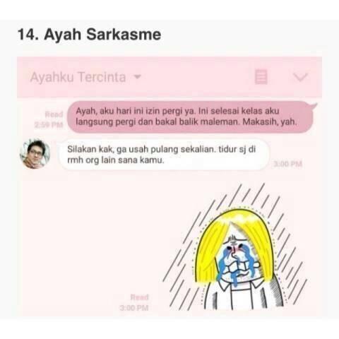 Ini Nih Tipe-Tipe Ayah Ketika Membalas Chat Anaknya. Ayah Kamu Tipe yang Mana?