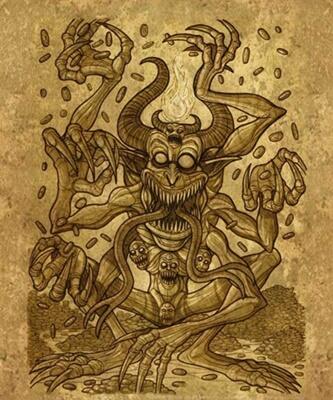 666 Satanic Necronomic Gothic Witch Amulet 777 Update!!!