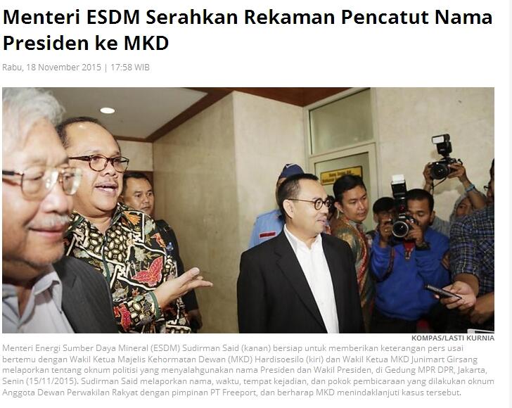 (Masih Gosip) MKD Tunggu Bukti Rekaman Asli Pemimpin DPR