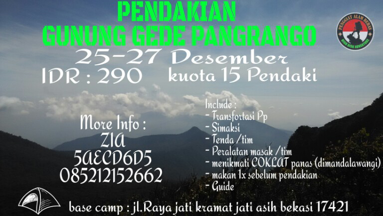 PENDAKIAN GUNUNG PANGRANGO