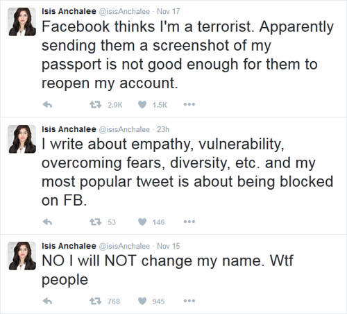 Konyol!! Diblok Facebook karena Nama Mengandung Kata ISIS