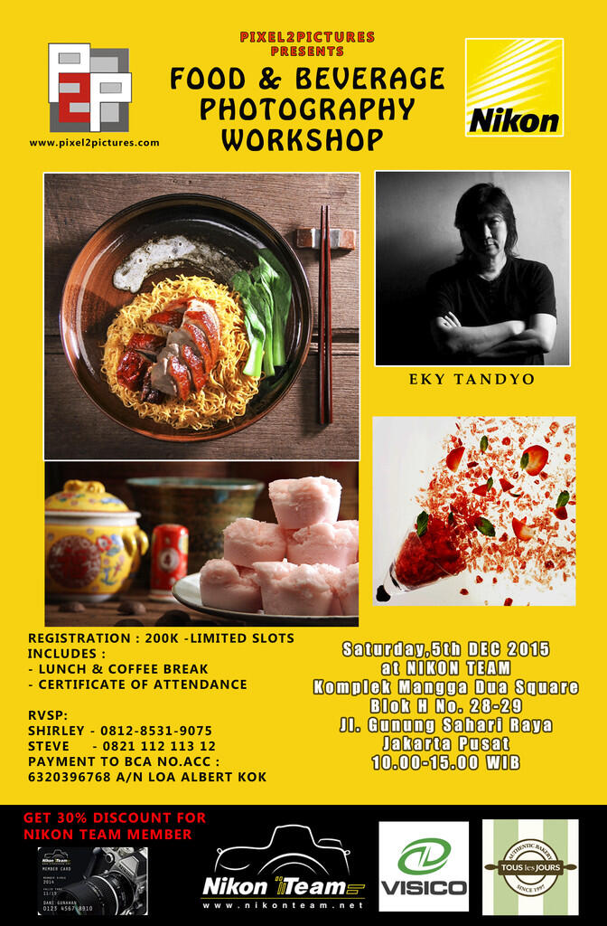 FOOD &amp; BEVERAGES PHOTOGRAPHY WORKSHOP BERSAMA EKY TANDYO