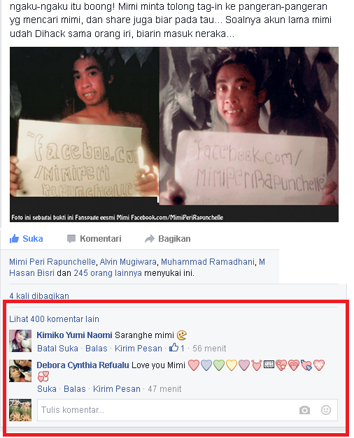 Wakakaka Mampos Akun FB Mimi Peri, Banci yang Lagi Hitz di TV kena Hack!