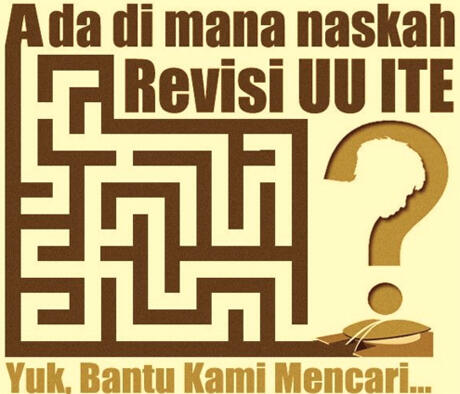 Naskah Revisi UU ITE 'Hilang'?