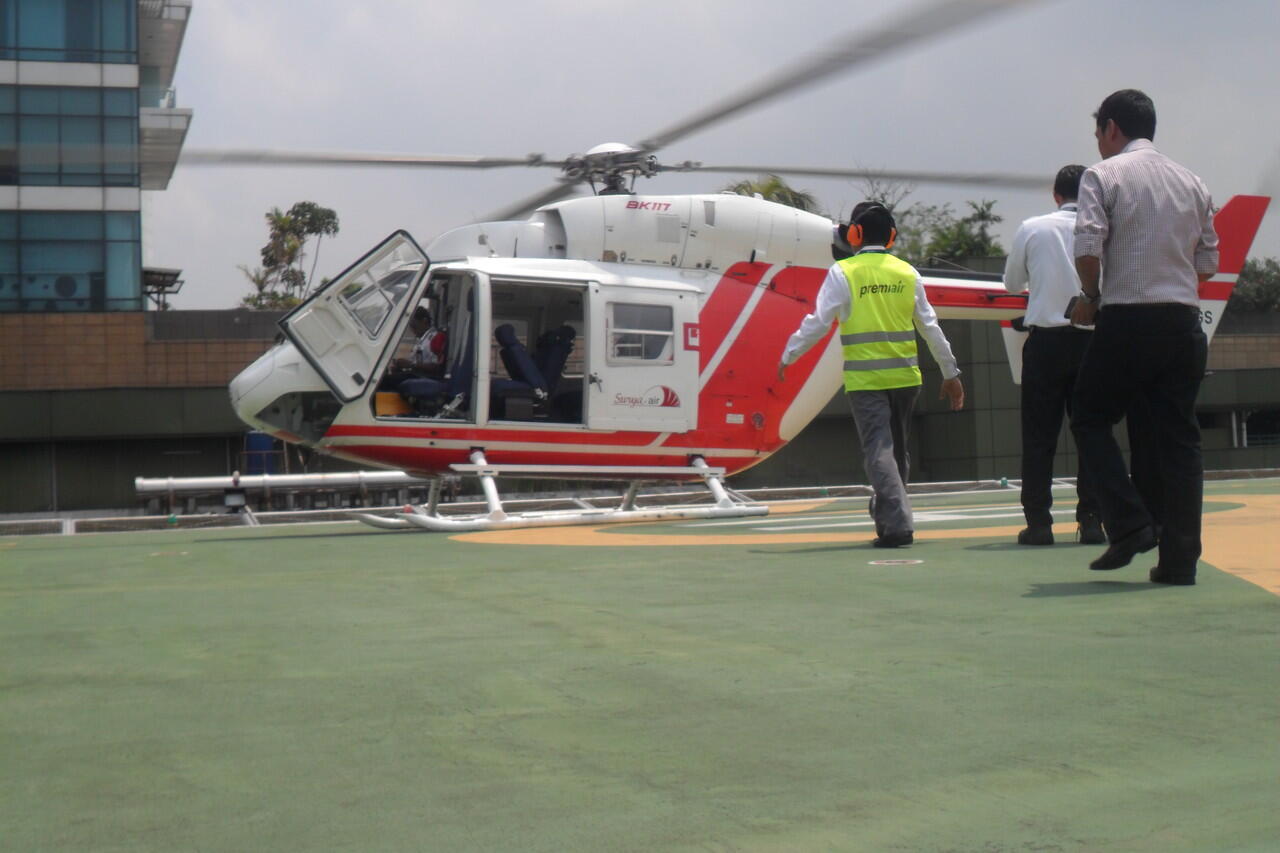 #UberCHOPPER Terbang di Langit Jakarta