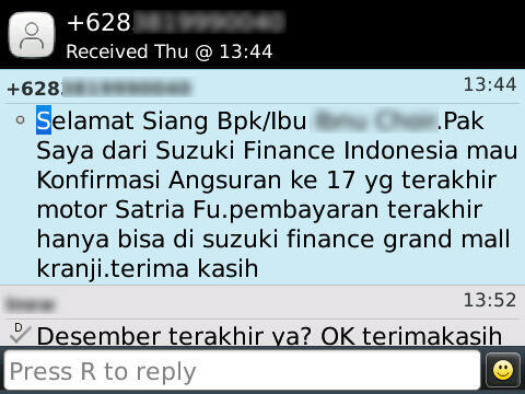 KECEWA DENGAN SUZUKI (SUZUKI MOTOR & SUZUKI FINANCE)