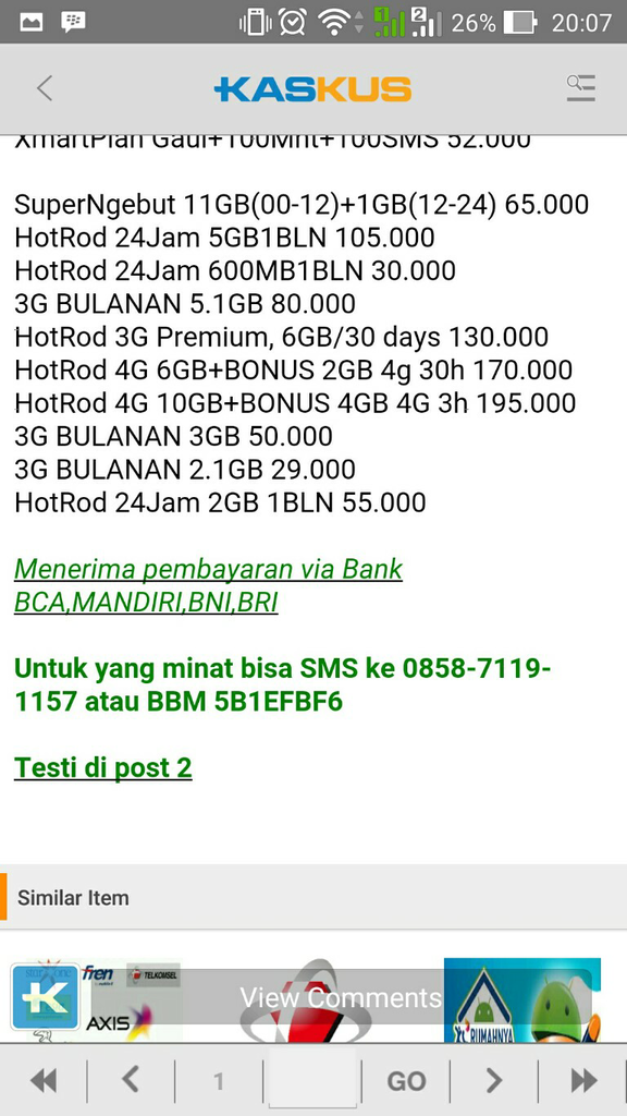 tukang pulsa paket internet ... PENIPU