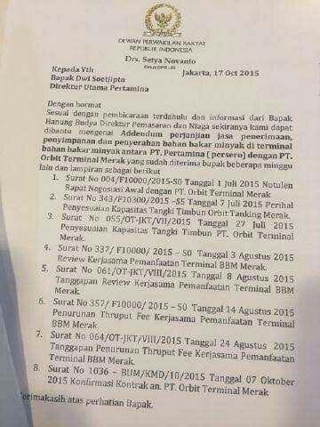 Komisi VII DPR Rapat Tertutup dengan Pertamina, Bahas 'Katebelece Novanto'?