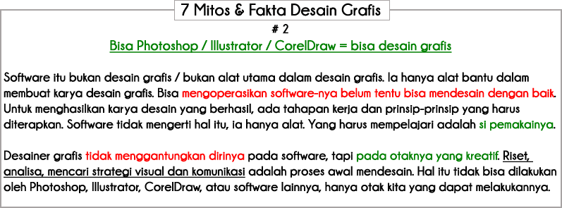 &#91; O P I N I &#93; ● 10 Hal yang Jangan diucapkan kepada Seorang Desain Grafis